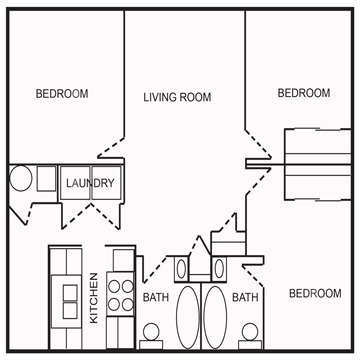 Floorplan - Hendricks Pointe Apts