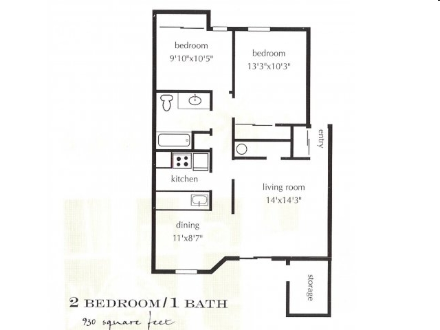 2BR/1BA - Tualatin View Apartments