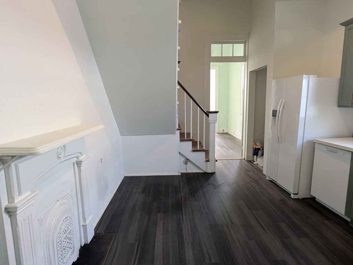 Stairway leading to the upstairs living area, including 3 airy bedrooms and full bathroom. - 426 Elmira Ave