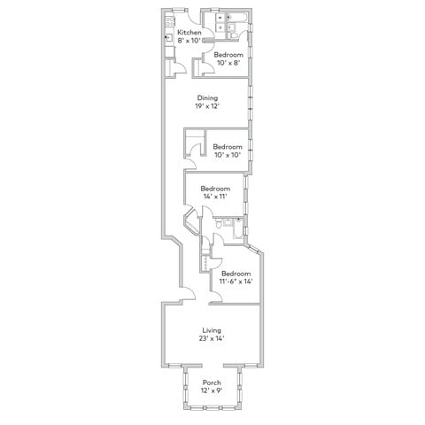 Floorplan - 5427 S. Greenwood