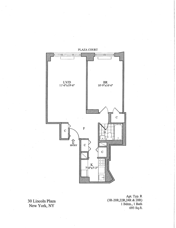 Floorplan - 30 Lincoln Plaza