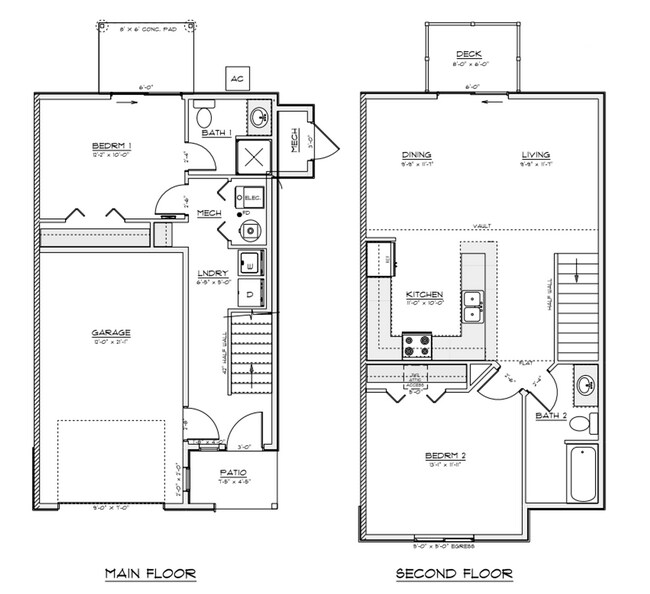Floorplan - Windmill Flats Townhomes