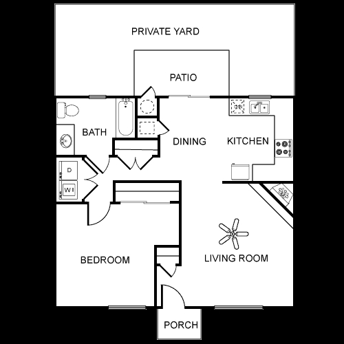 1BR/1BA - Country Club Estates