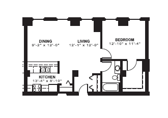 1BR/1BA - Historic Louis Joliet Apartments