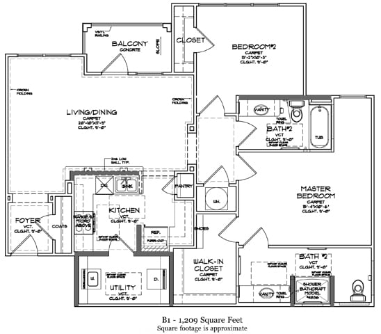 Floorplan - Legacy at Walton Mill