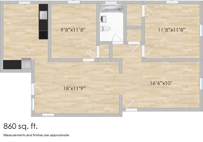 Floorplan - 218-228 Pleasant St. and 134-140 S. Harvey Ave.