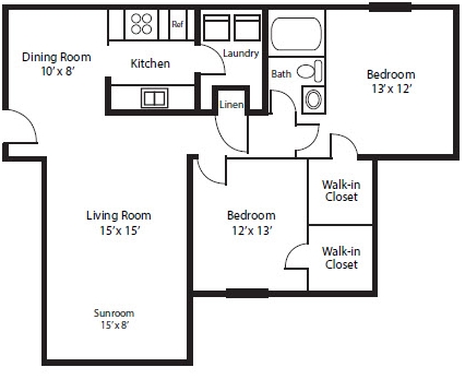 2BR/1BA - Magnolia Place at Stockbridge