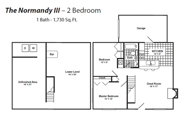 2BR/1BA - Harbor Ridge at Landen Apartments