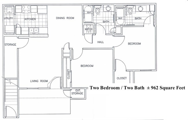 2BR/2BA - Bridgewater