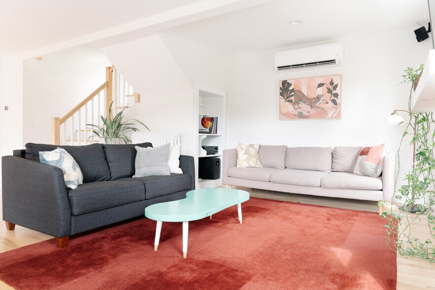Living room with mini split (AC & additional heat option) - 80 Maple St