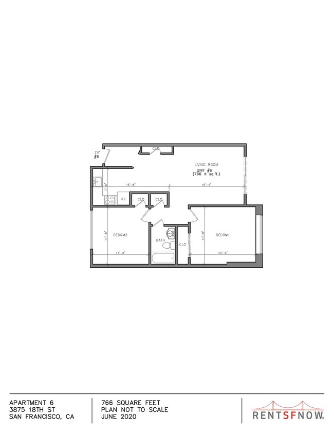 Floorplan - 3875 18th Street