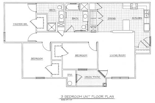 3BR/2BA - Bunce Green Apartments