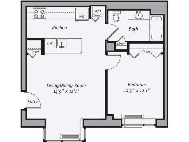 Floorplan - Avalon Riverview South Tower