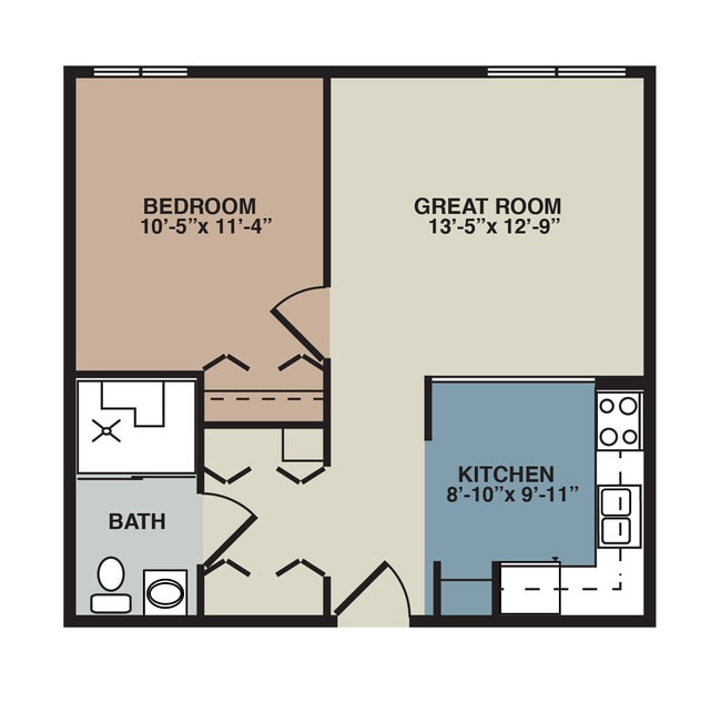 Floorplan - Woodcrest Manor Senior Apartments
