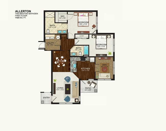 Floorplan - The Kensington at Halfmoon