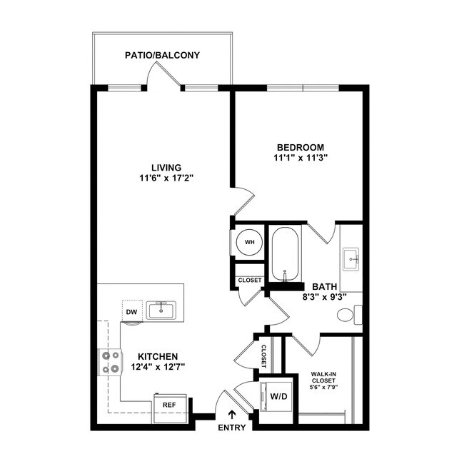 Floorplan - Evren Apartments of Lees Summit