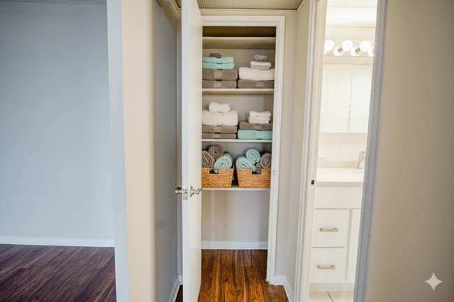 Hall linen closet - Wynnewood House