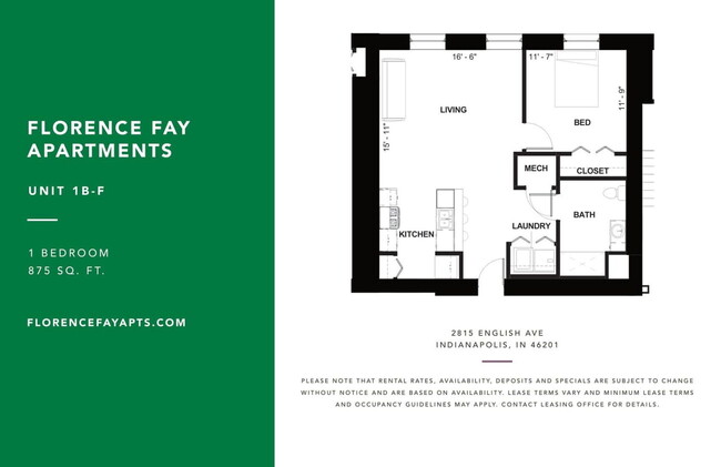 Floorplan - Florence Fay School Senior Apartments