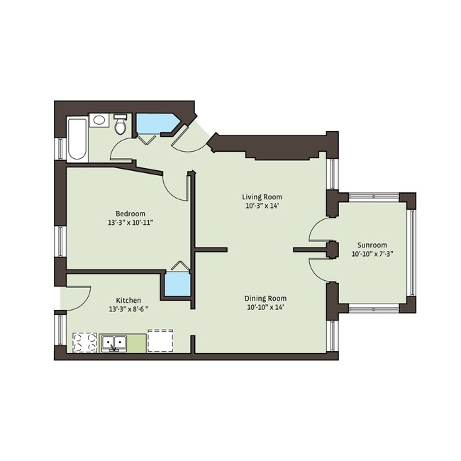 Floorplan - 5416 S. Woodlawn Avenue