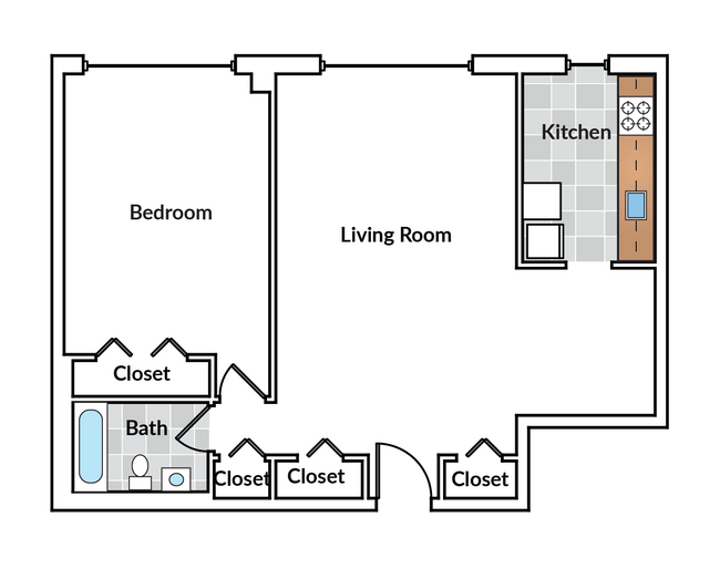 Floorplan - Sheridan Apartments