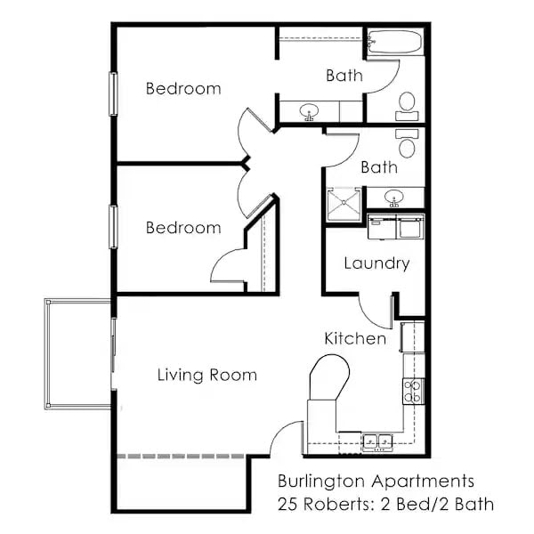 Floorplan - Burlington Apartments
