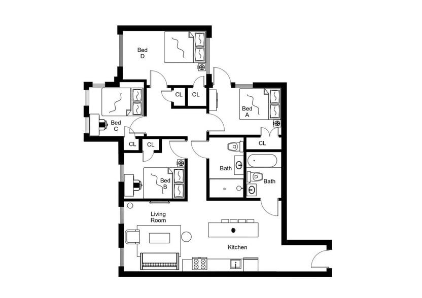 Building Photo - Room in Shared 4 bed/2 bath home