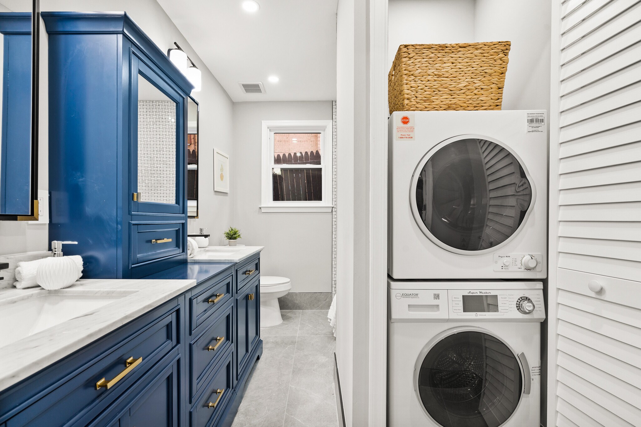 Washer and Dryer included in primary bathroom - 612 44th St NE