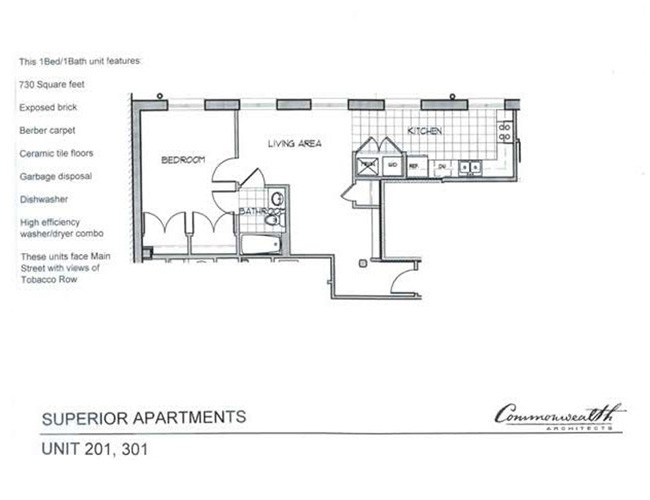 UNIT 201, 301 - Superior Warehouse Apartments