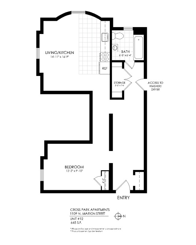 Floorplan - Cross Park Apartments