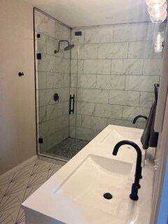 Master bath shower - 2626 W Ashby Plz