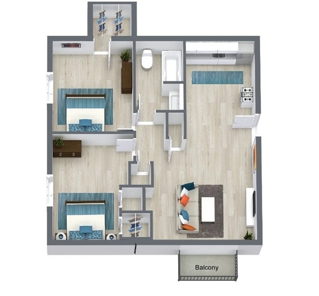 SoHo Floor Plan - Campus View Apartments