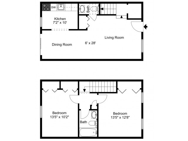 2BD/2BA - Catons Villas South