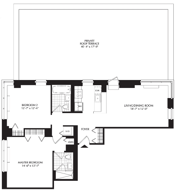 2BR/2BA - The Melar