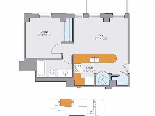 1BR/1BA - Clyde Manor