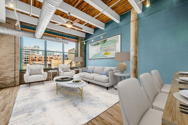 Building Photo - Fulton Market 2 Bed/2 Bath Timber Loft! Brand New Hardwood Floors! Rooftop Deck!