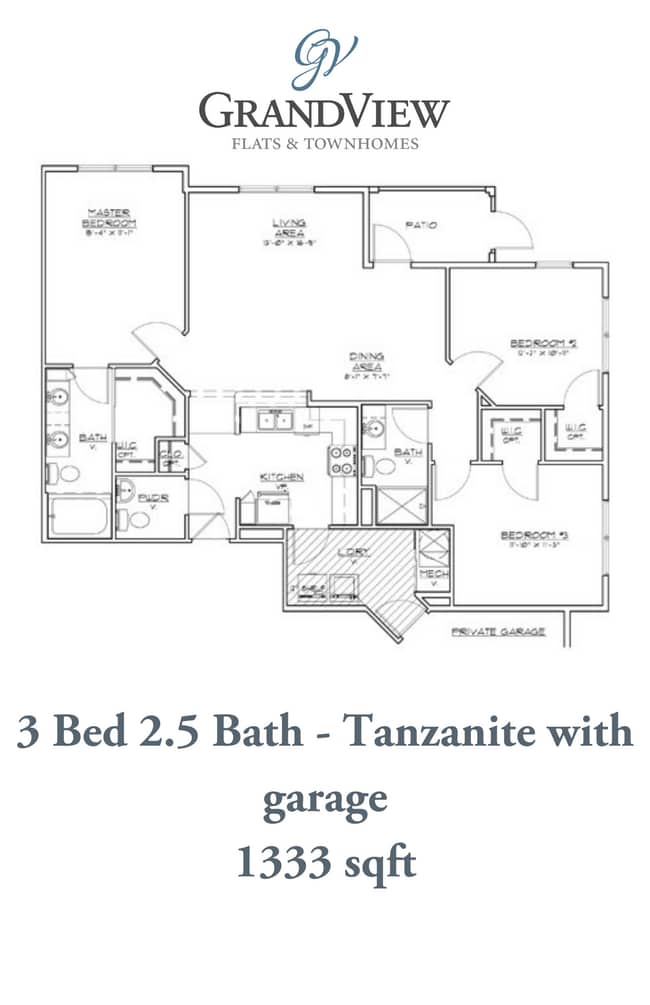 Floorplan - GrandView Flats and Townhomes