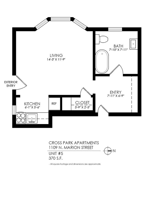 Floorplan - Cross Park Apartments