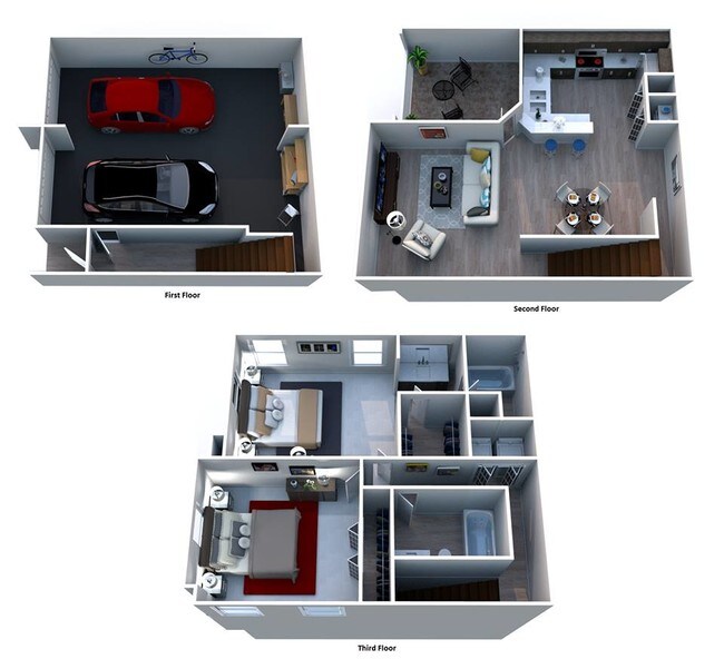 B2 Marseille 2 Beds 2 Baths 2 Car Garage - Windsor Castle - Townhomes