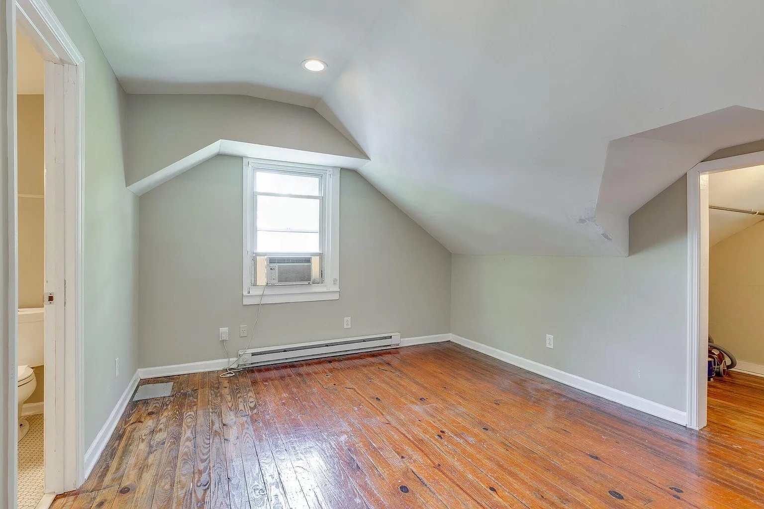 Bedroom w central HVAC no window units - 253 Thuss Ave