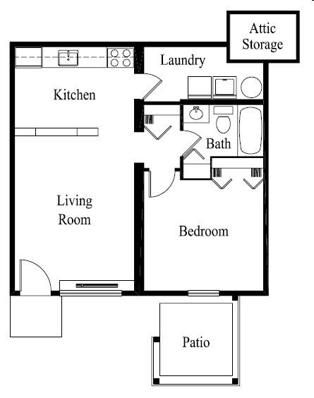 1BR/1BA - Parkwood Village