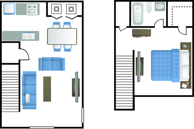 660sq ft 1bed1bath.jpg - Stratton Park Apartments