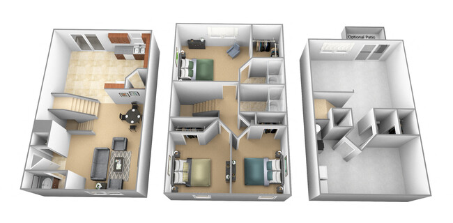 Floorplan - Carlson Woods Townhomes