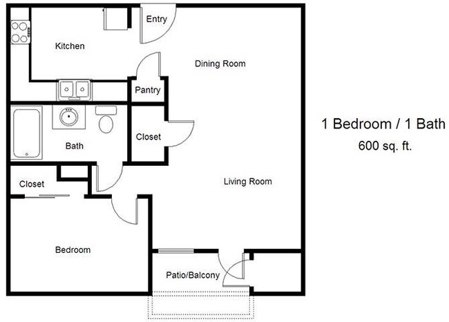 Floorplan - Seville 62+ Apartments