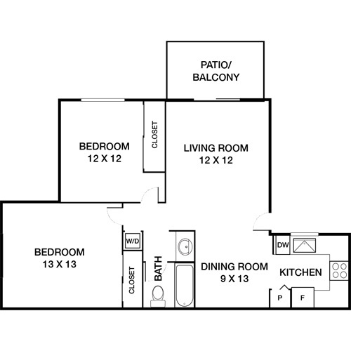 Floorplan - Island Club Apartments