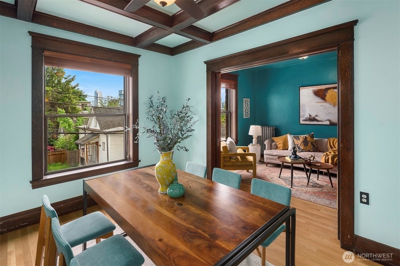 Living Room from Dining Room - 416 E Roy St