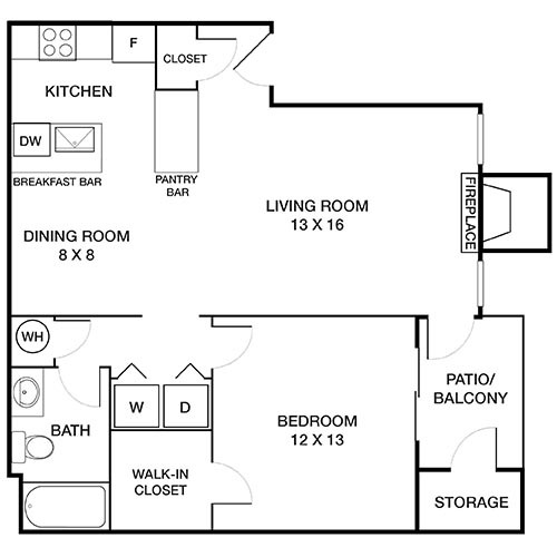 Floorplan - Burke Shire Commons Apartments