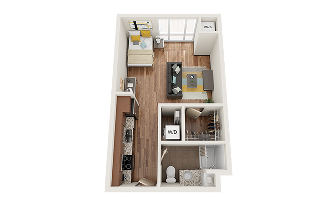 The Knoll Dinkytown S2 Studio Floor Plan - The Knoll Dinkytown