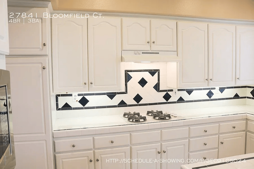 Decorative splash tiles - 27841 Bloomfield Ct