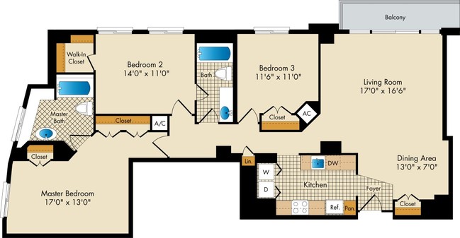Floorplan - The Metropolitan