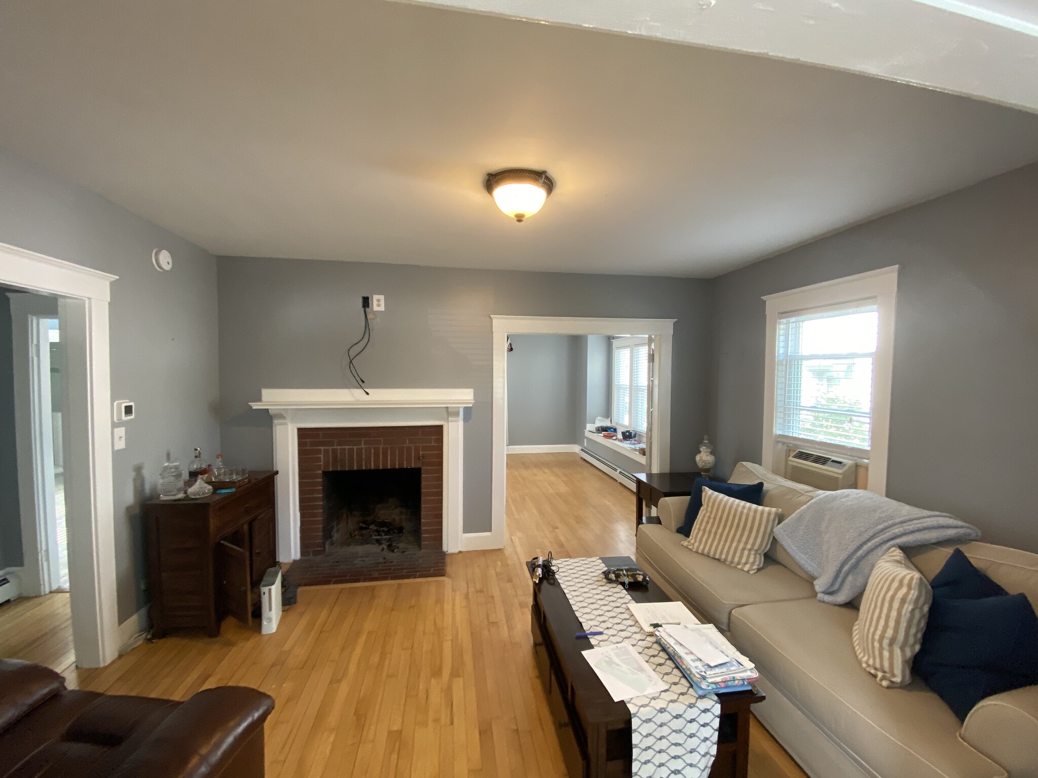 Living space looking into bedroom through French doors - 2 1/2 Courtland St